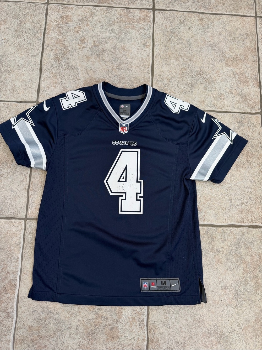 Youth medium Dallas Cowboys #4 Dak Prescott Nike Football Jersey - Picture 2 of 8